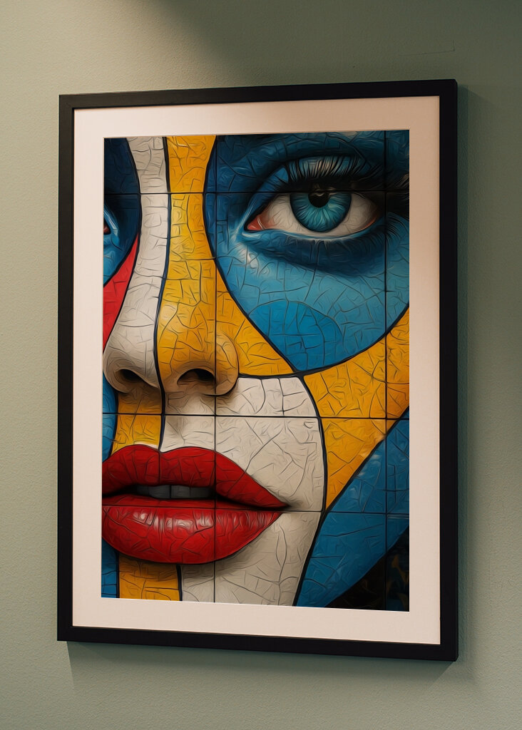 Geometric Pop Art Portrait