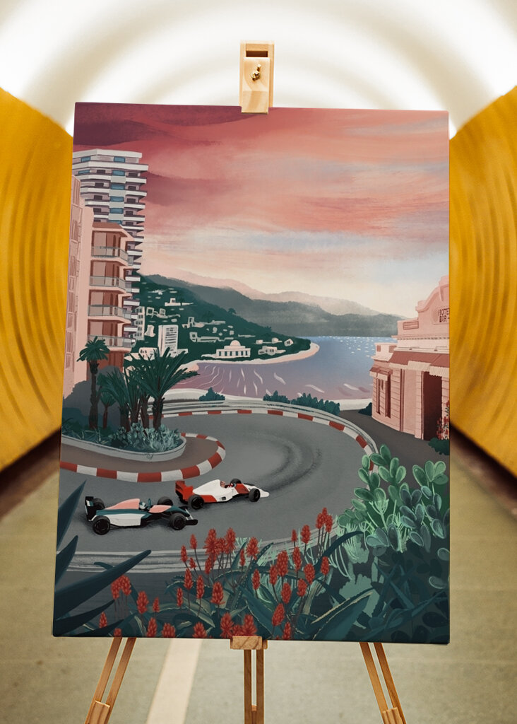 Racing Riviera Sonnenuntergang