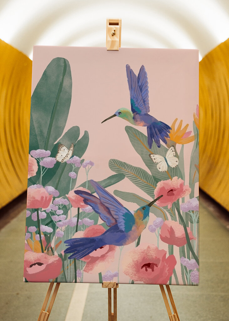 Vibrant Hummingbirds