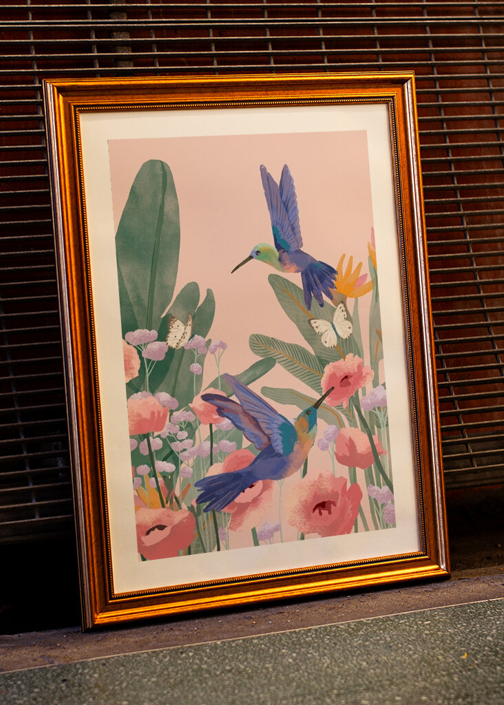 Vibrant Hummingbirds