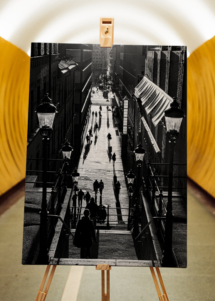 Tunnelgatan i baggrundsbelysning