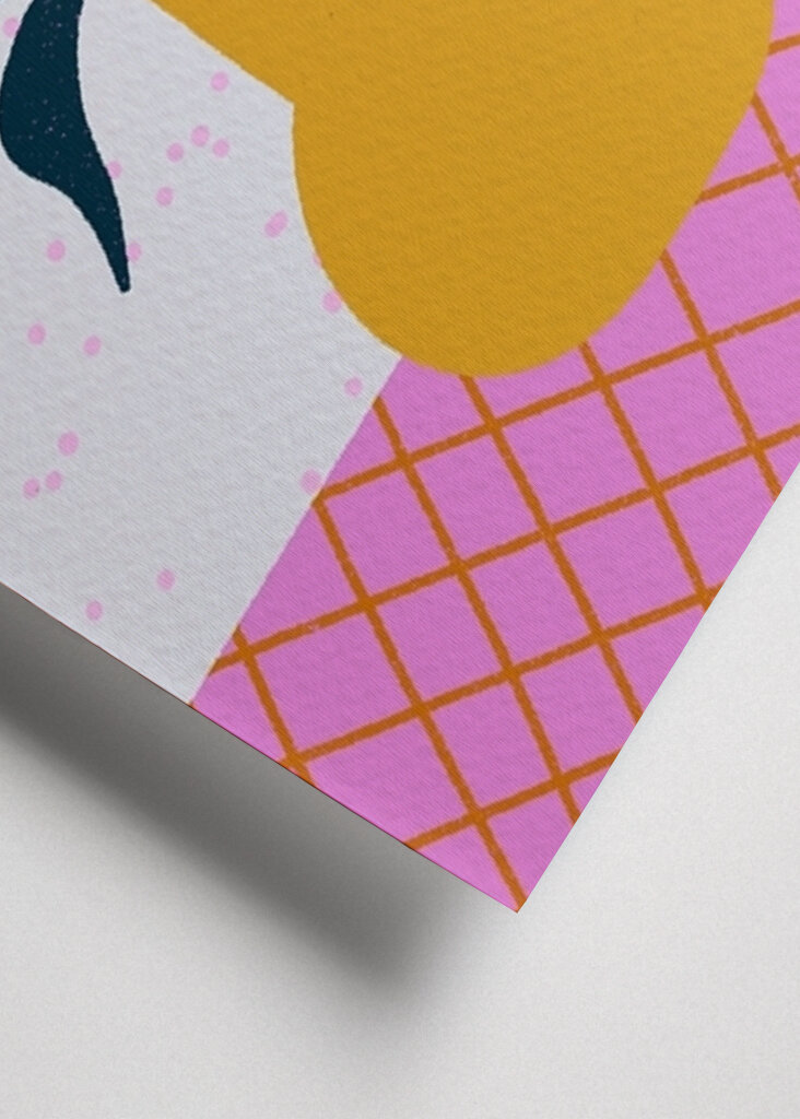 Abstract florals in a vase