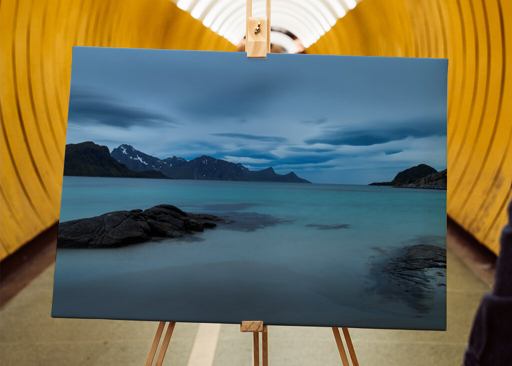 Sulla spiaggia di Haukland