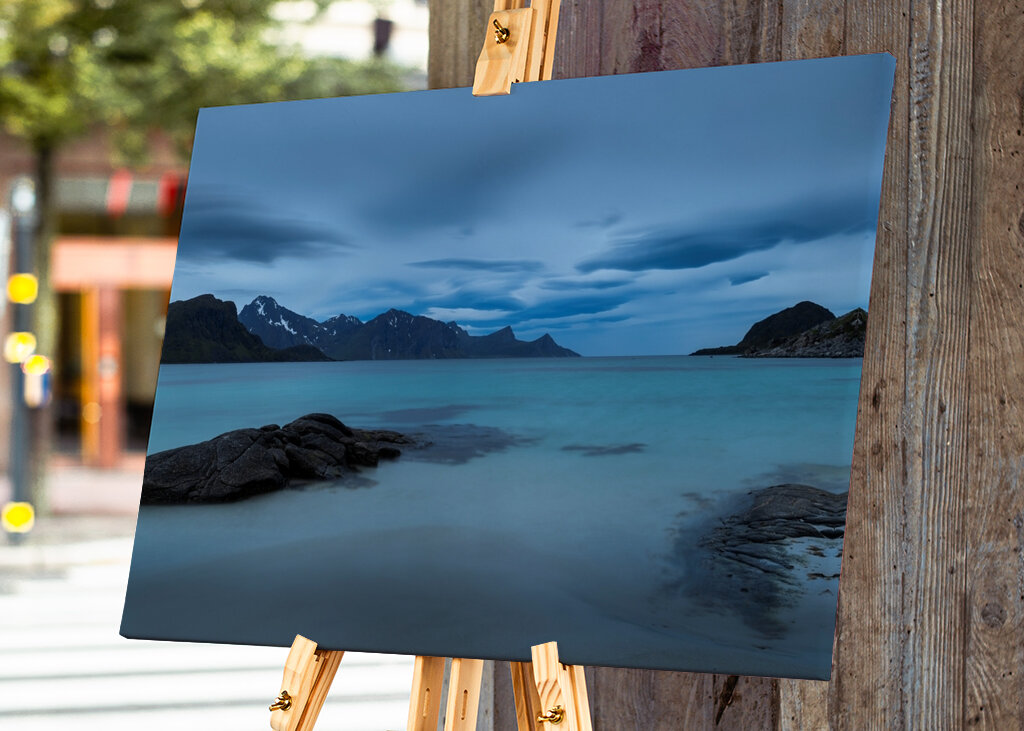 Sulla spiaggia di Haukland