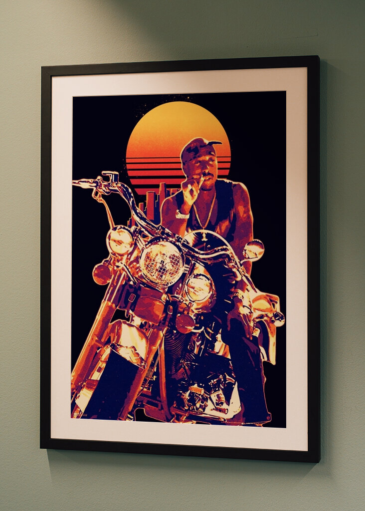 Tupac Shakur Sztuka vintage