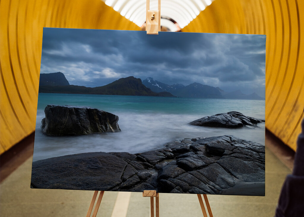 Rocks, Ocean and Clouds