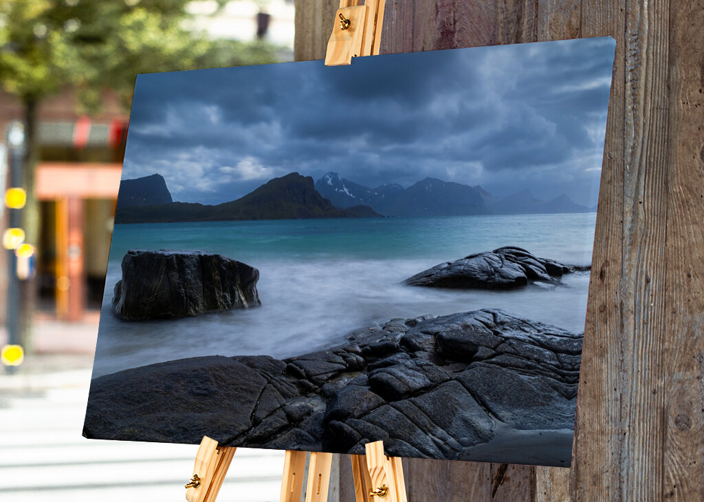 Rocks, Ocean and Clouds