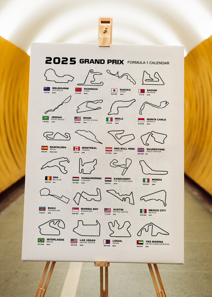  F1 session calendar 2025