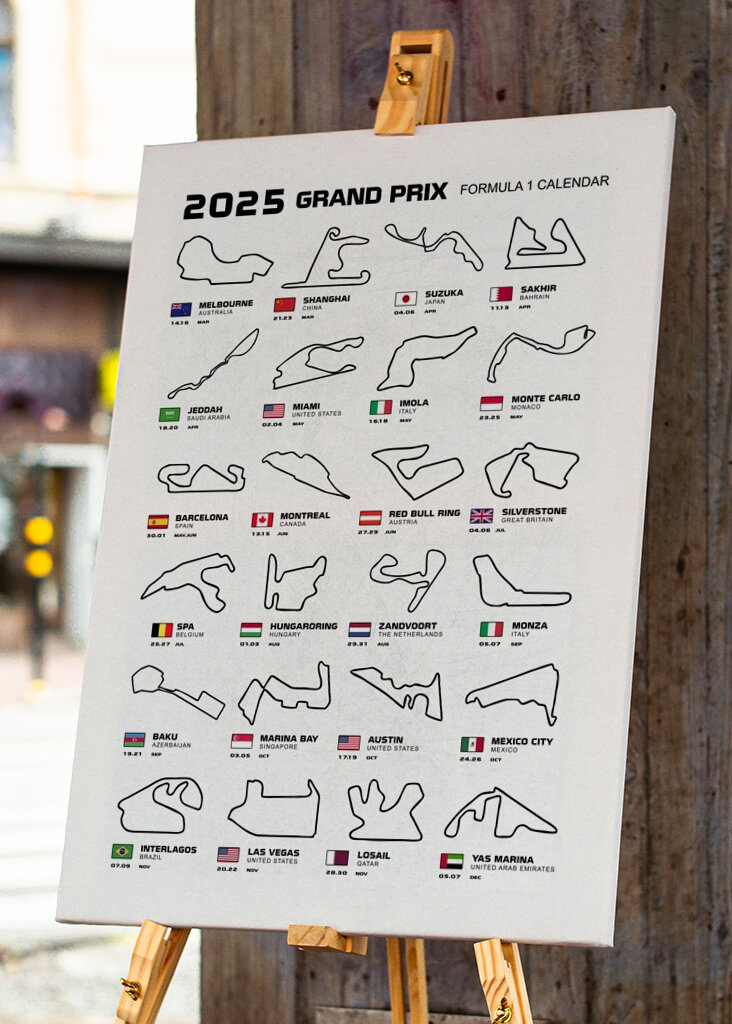  F1 session calendar 2025