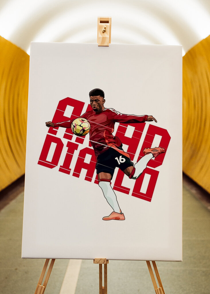 Amad Diallo Arte Vettoriale