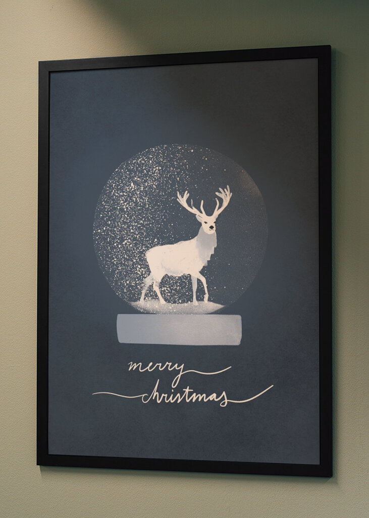 Snöig Rådjur Globe