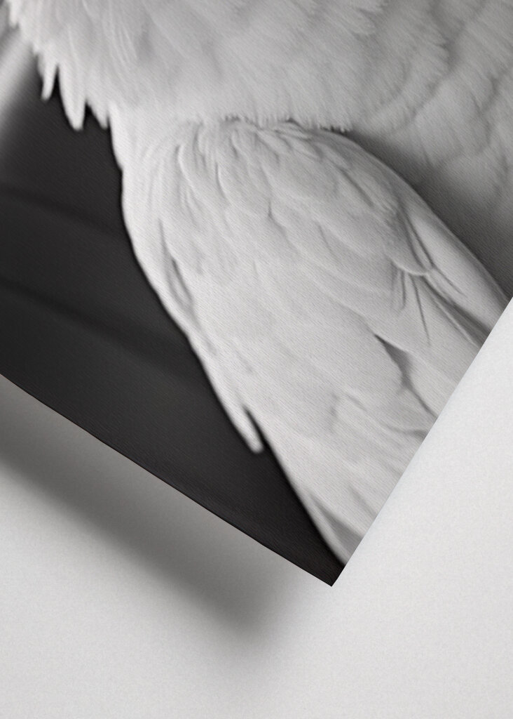 Kakadu w stylu retro