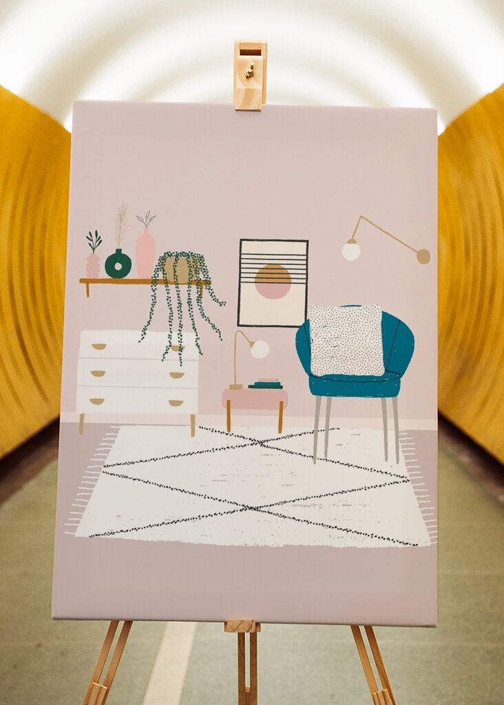 Útulný dizajn miestnosti