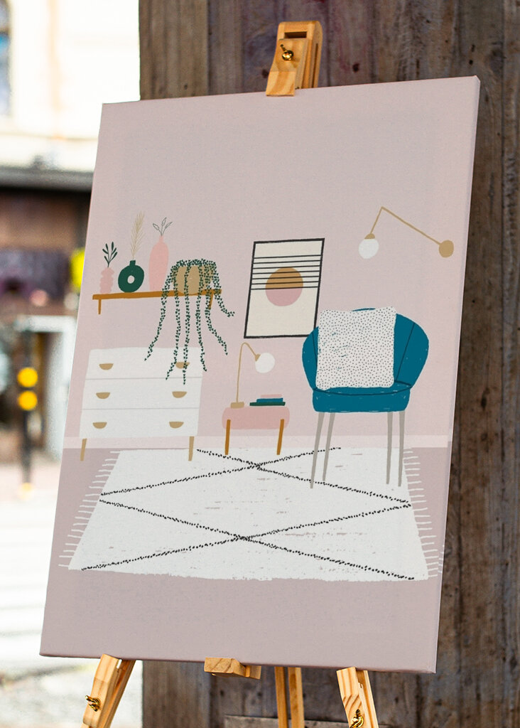 Útulný dizajn miestnosti