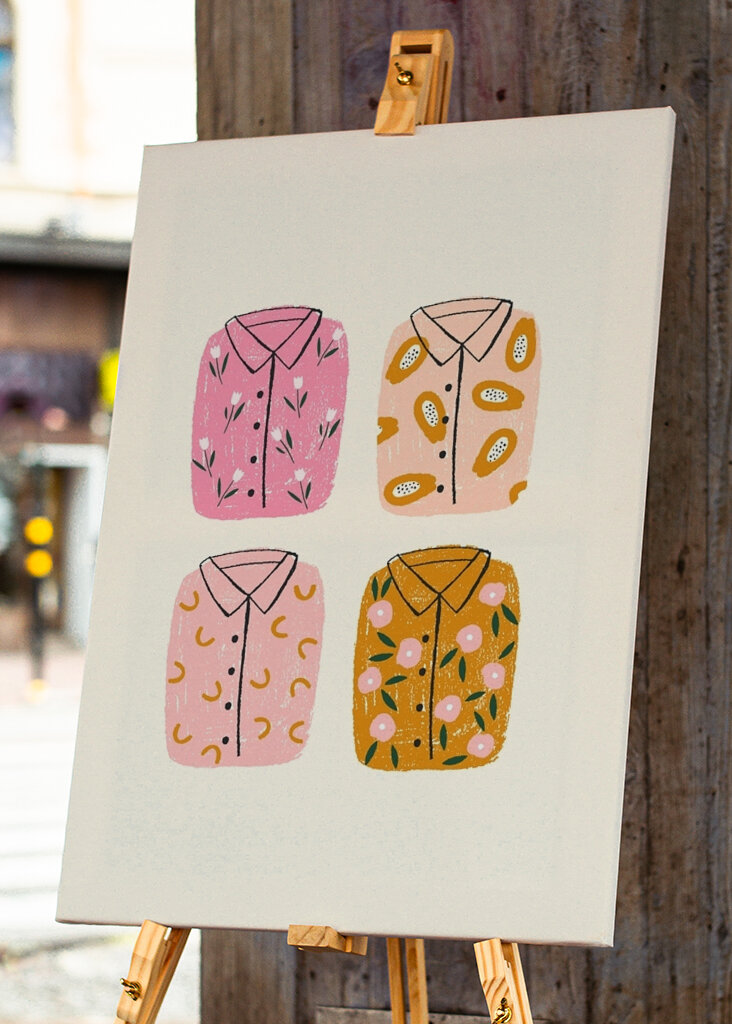 Barevné košile vzory