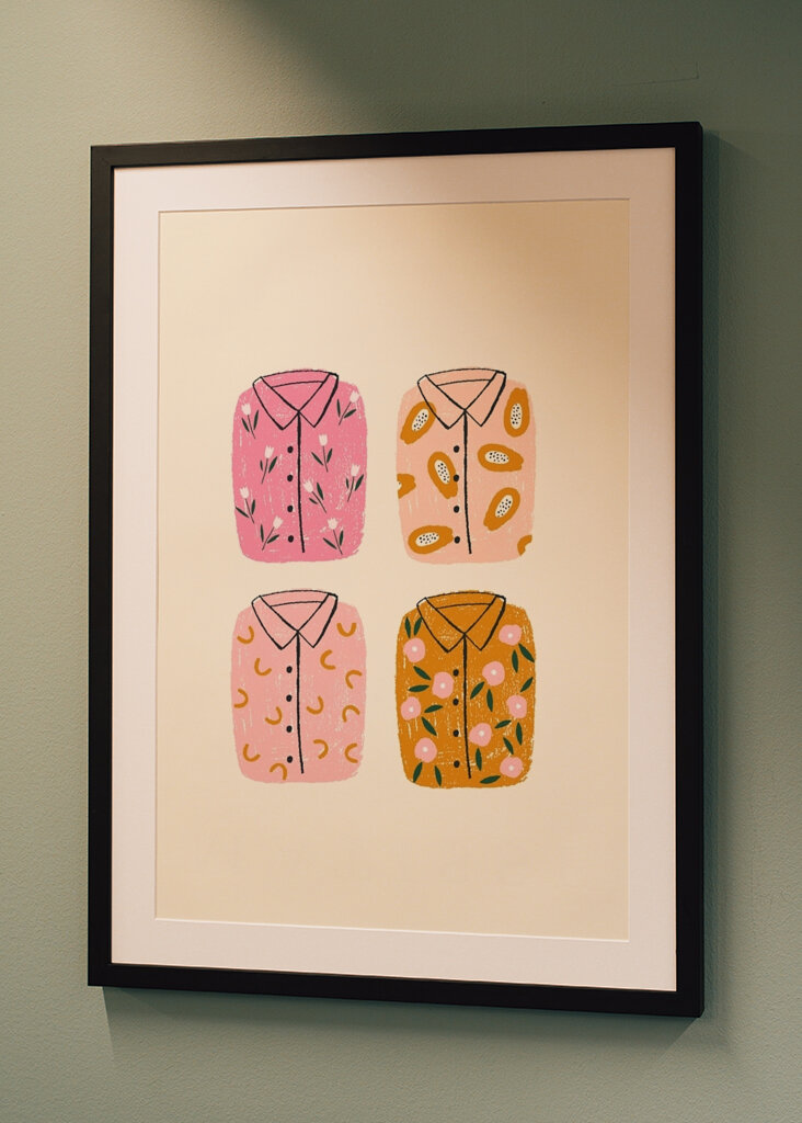 Barevné košile vzory