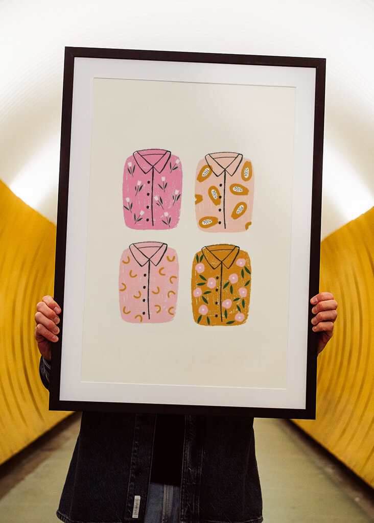 Barevné košile vzory