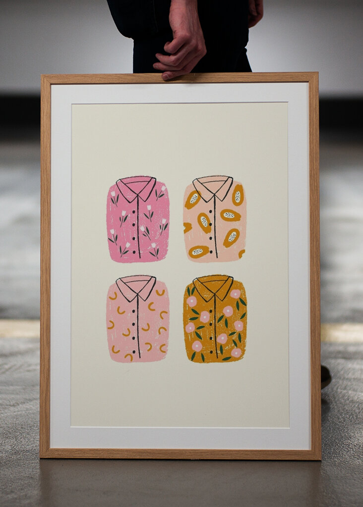 Barevné košile vzory