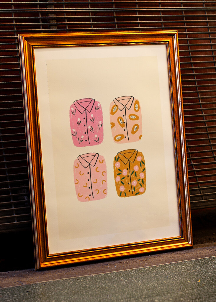 Barevné košile vzory