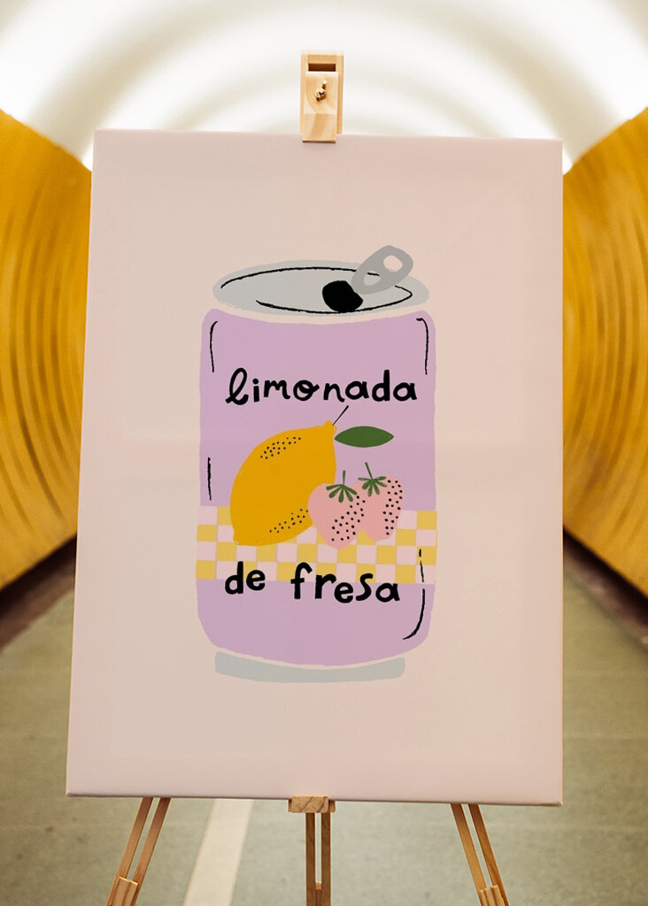 Jordbær limonade boks