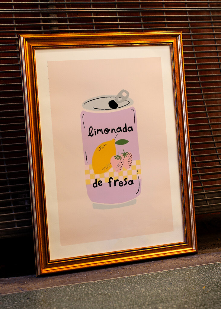 Jordbær limonade boks