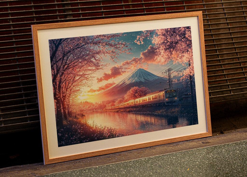 Het Japanse Landschap van Mount Fuji
