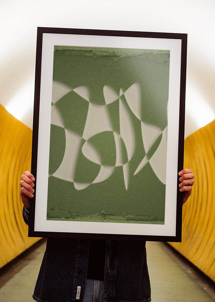 Groovy Green Swirl No2