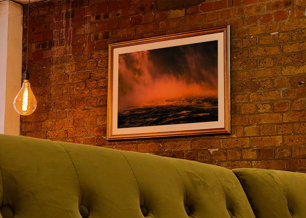 Tännforsen Wasserfall in der Sonne