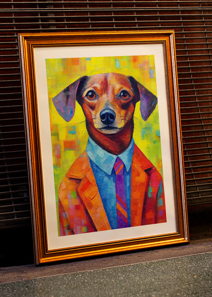 Classy Dachshund Portrait