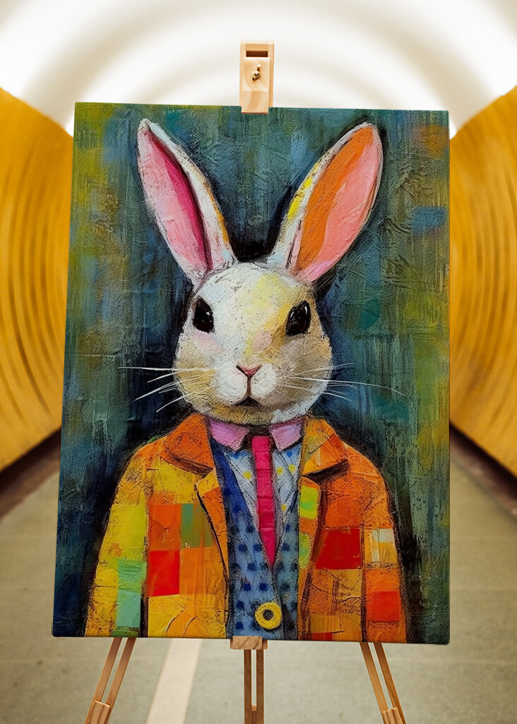 Patchwork Elegance Rabbit