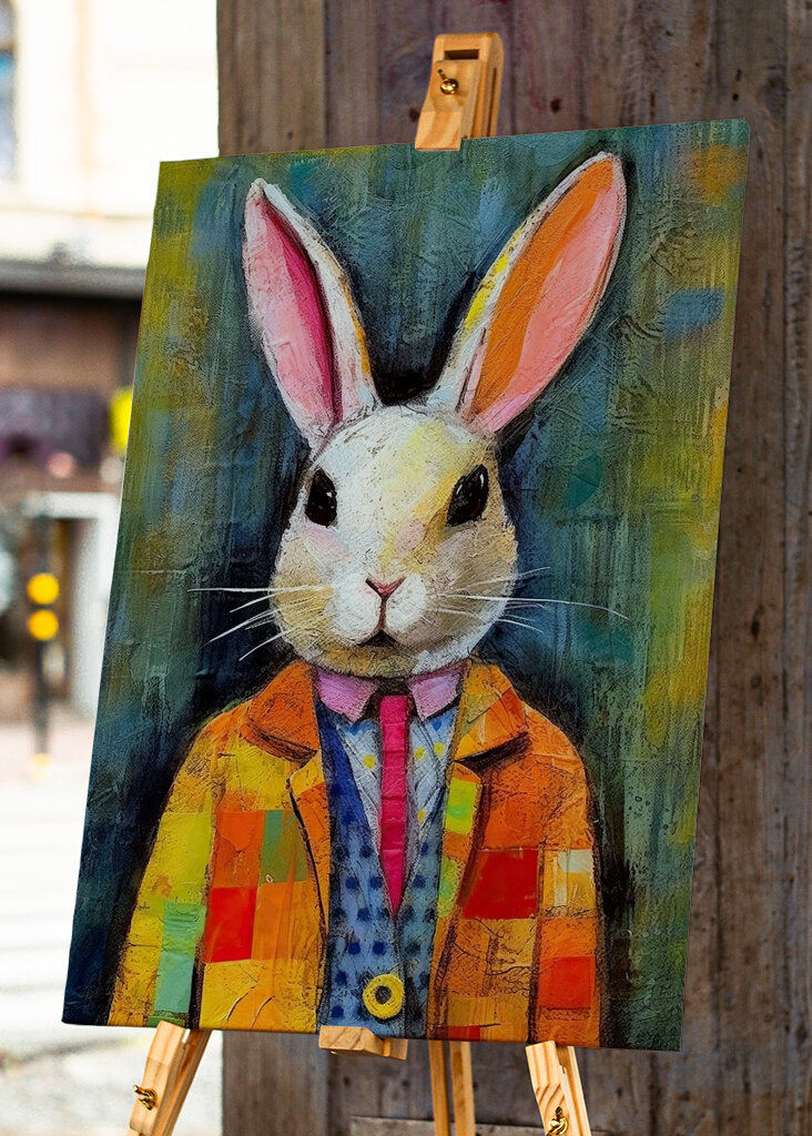 Patchwork Elegance Rabbit