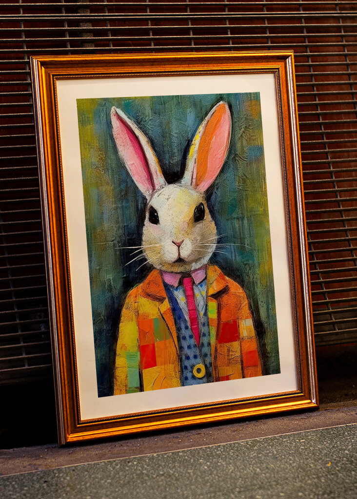 Patchwork Elegance Rabbit