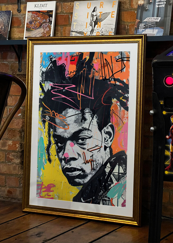 Neo-Basquiatův portrét