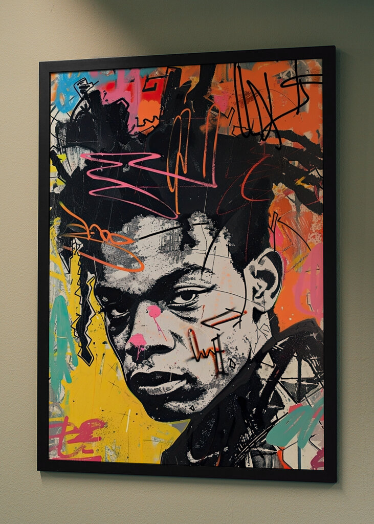 Neo-Basquiatův portrét