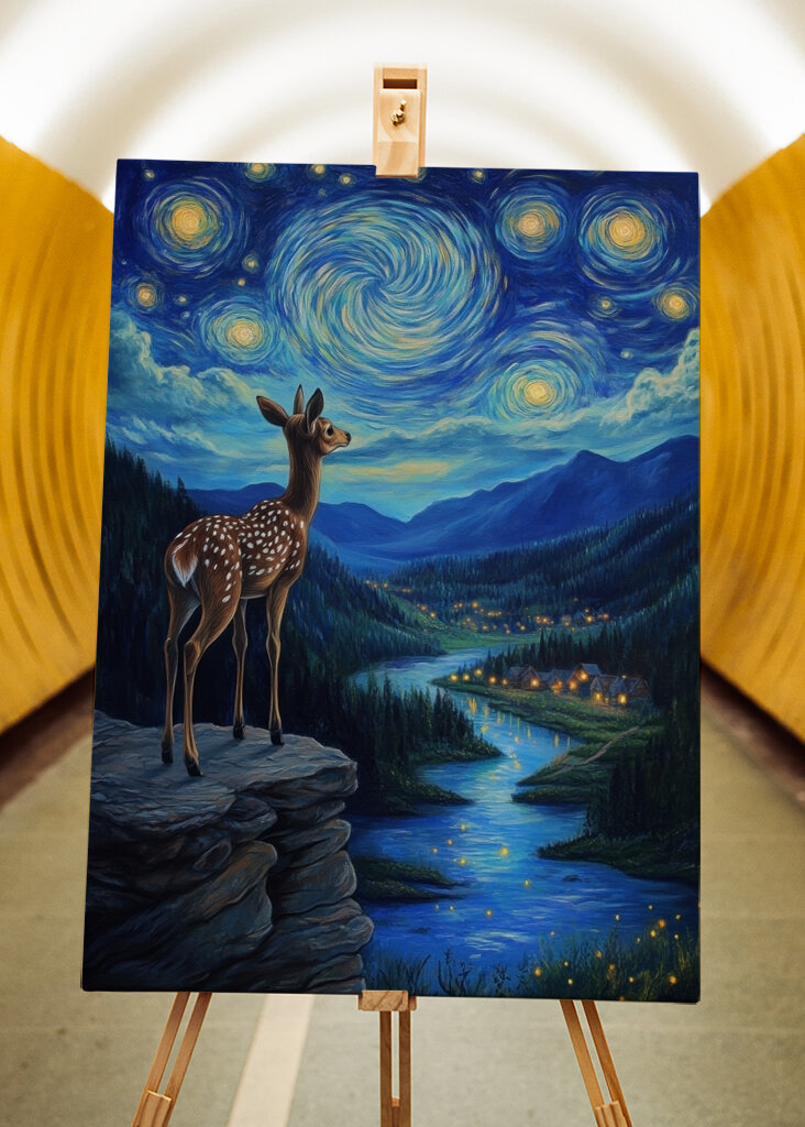 Szarvas a csillagos ég alatt