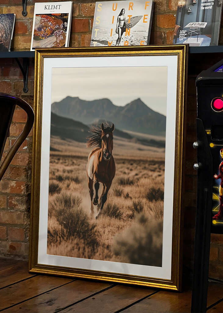 Divoký kôň v púšti