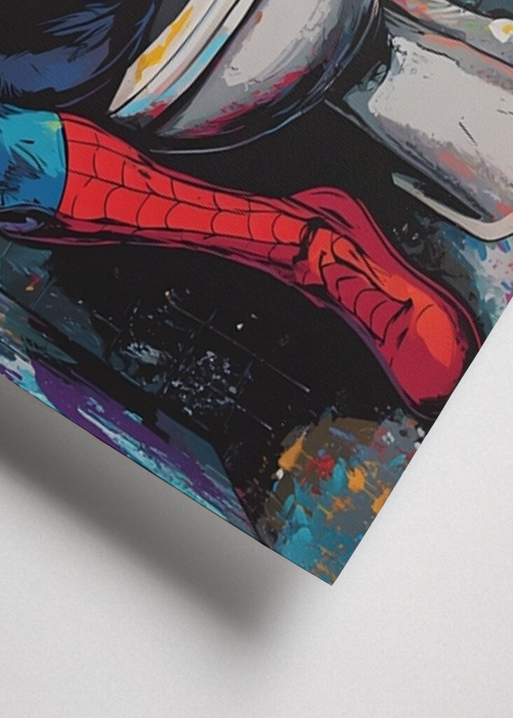Funny Spiderman toaleta Pop art