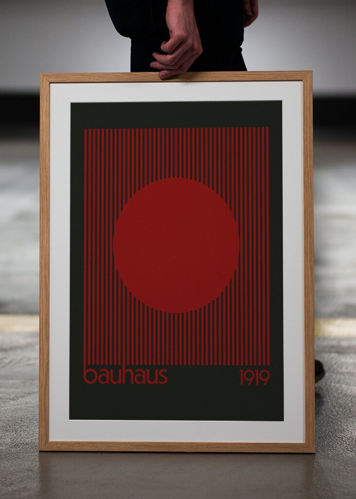 Bauhaus grün und rot