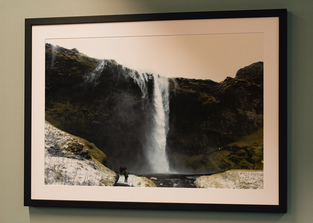 Seljalandsfoss bei stürmischem Wetter