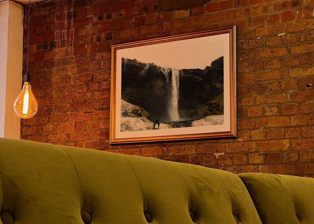 Seljalandsfoss bei stürmischem Wetter