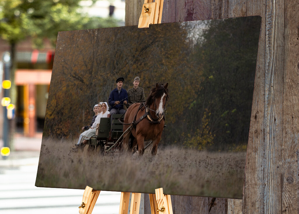 En caballo y carruaje hasta el mercado