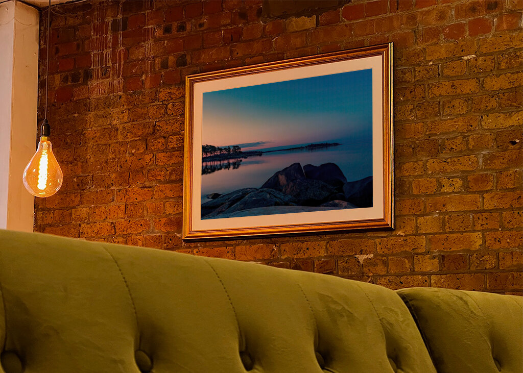 Calme sur un horizon bleu