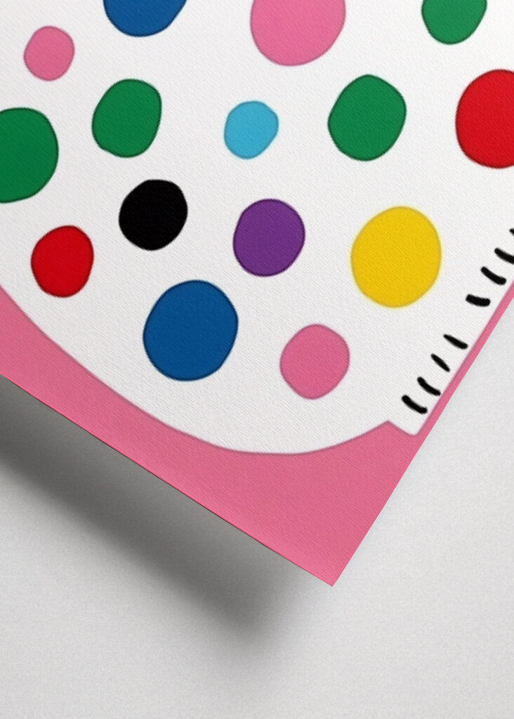  Eine gepunktete Katze