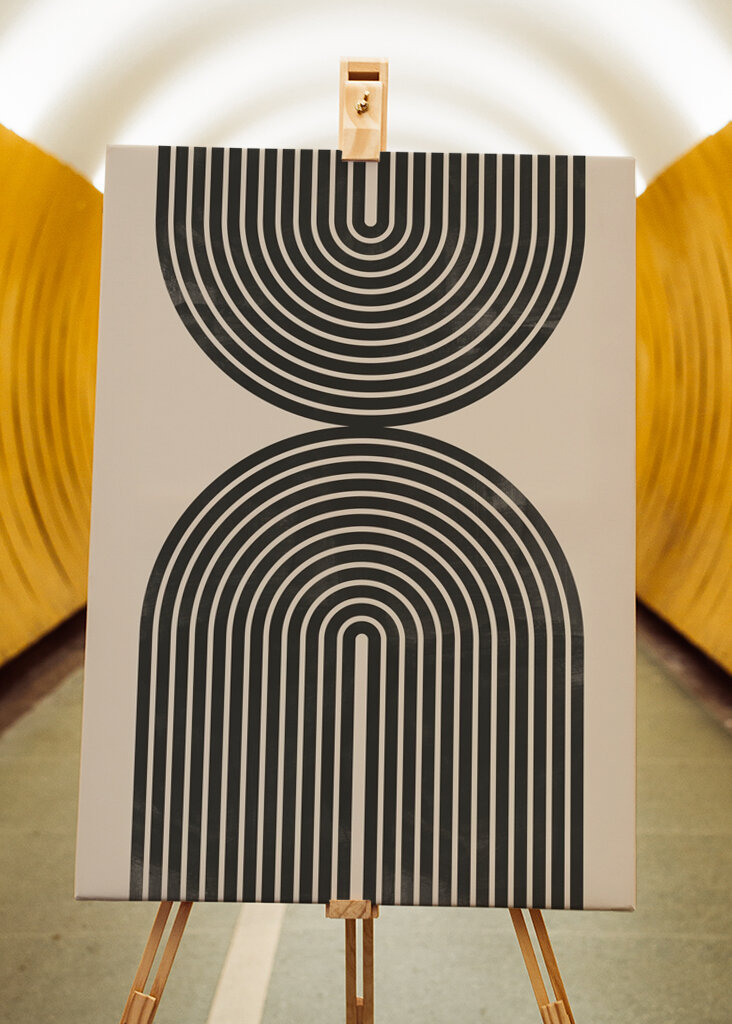 Retro geometriske linjer