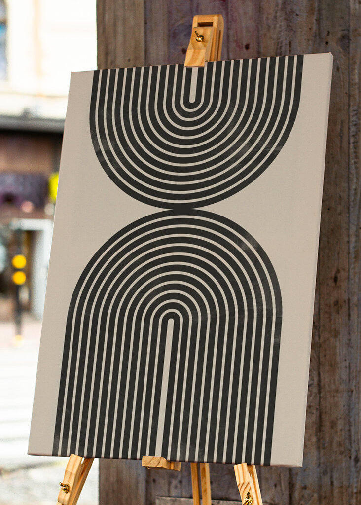 Retro geometriske linjer