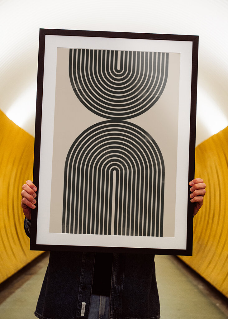 Retro geometriske linjer