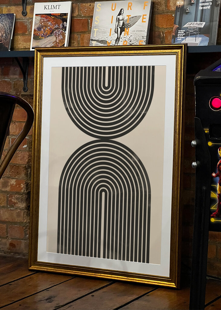 Retro geometriske linjer