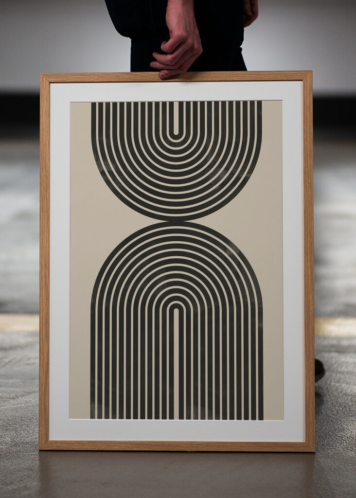 Retro geometriske linjer