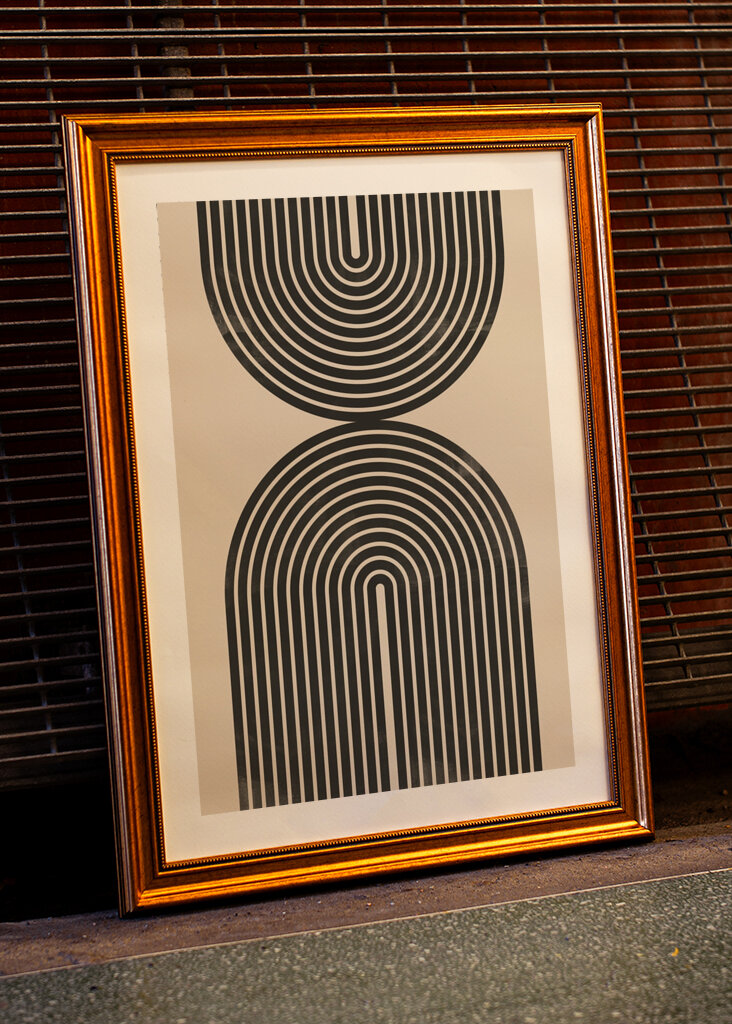 Retro geometriske linjer