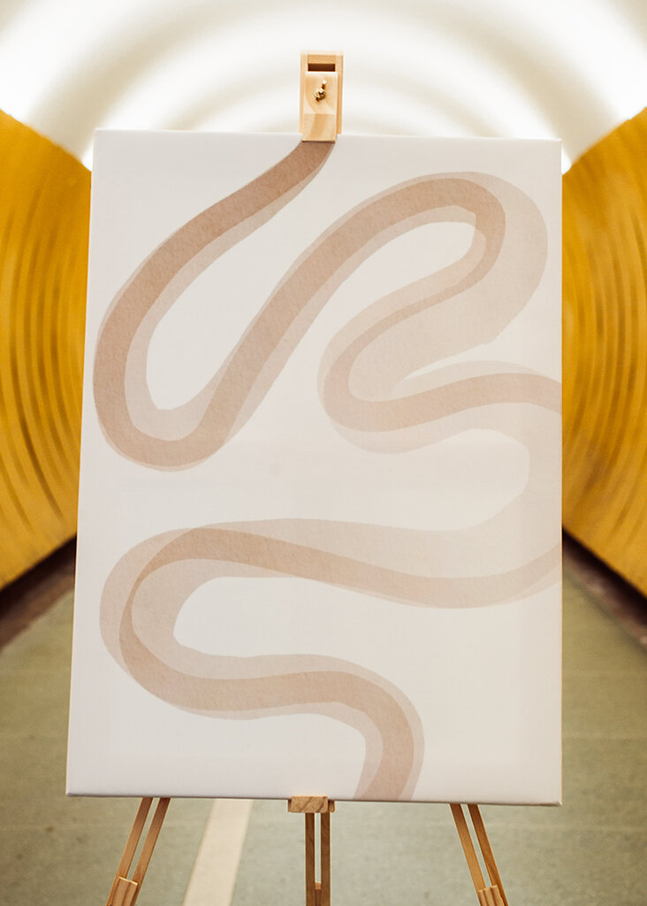 Design mit fließenden Linien